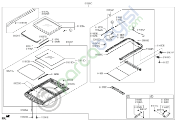 Panaroma Sunroof Kompresör Orjinal | 81600B2100Bf3