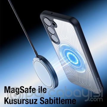 Dux Ducis Samsung S23 Aimo Series MagSafe Premium Buzlu Sert PC-TPU Kılıf