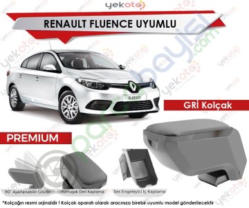 Renault Fluence Uyumlu Gri Kolçak Kol Dayama Ultra Kaliteli