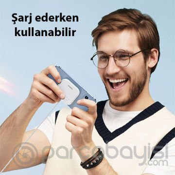 Duzzona W7 15W Manyetik Magsafe Uyumlu Standlı Kablosuz Şarj Aleti-Airpods ve Apple Watch Uyumlu