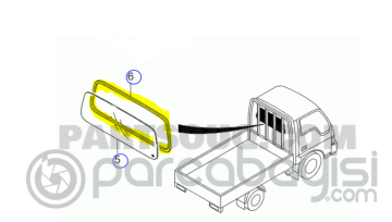 Kia Bongo Arka Cam Fitil Orjinal | 0K60A63932F