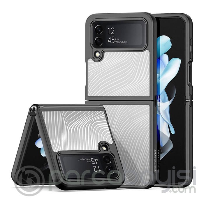 Dux Ducis Samsung Z Flip4 5G Aimo Series Premium Buzlu Sert PC-TPU Kılıf