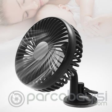 Araç Tır Kamyon Vantuzlu Vantilatör Fan Soğutucu 12V-24v