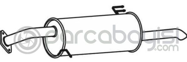 Kia Rio Egsoz Susturucu Arka Orjinal | 287101W250
