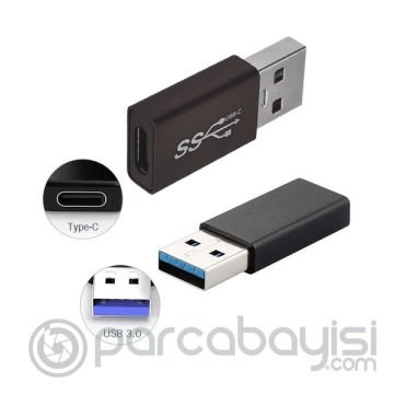 ALLY Dişi Type-C to Usb OTG Çevirici Dönüştürücü Adaptör