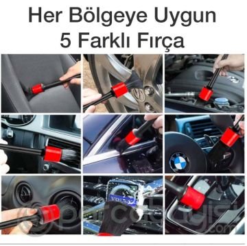 ALLY 11 Parça Araç Detaylı Temizlik Seti Fırçaları