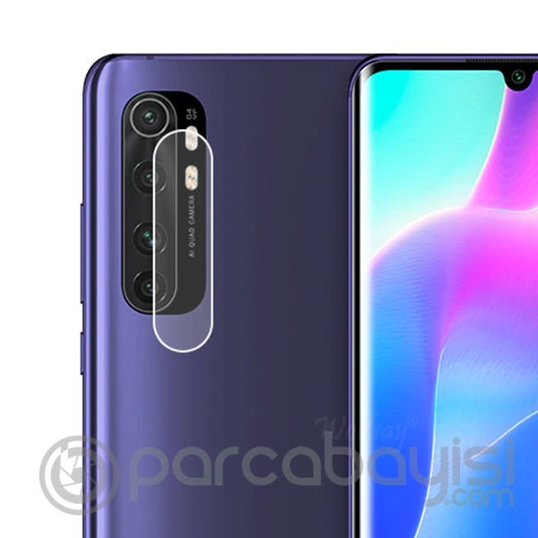 Ally Xiaomi Mi Note 10 Lite Tempered Cam Kamera Koruyucu
