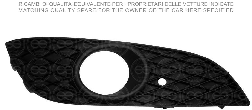 SİS FAR KAPAĞI ÖN SAĞ SİSLİ SİYAH OPEL ASTRA H 2007-2009 | 13241989 | 13241989