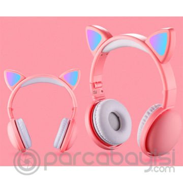 ALLY Kedi Kulak Kulaküstü Bluetooth 5.0 Kablosuz Kulaklık