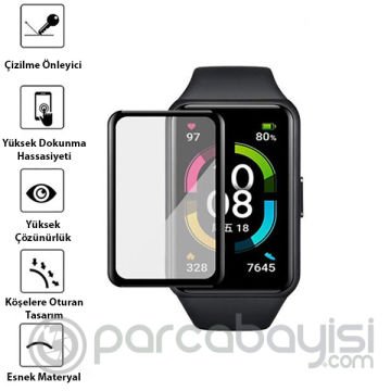 Huawei Honor Band 6 3D Full Kaplama Ekran Koruyucu PET+PMMA