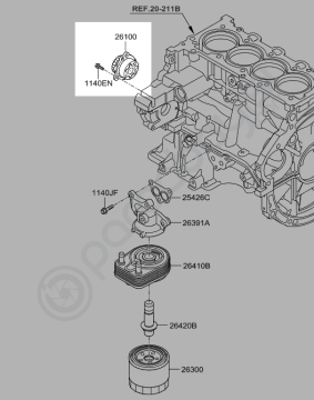 Yağ Pompası Kia Rio Stonic Ceed - i30 Orjinal | 2131003800