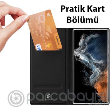 Dux Ducis SM Galaxy S23 Ultra Kılıf Skin Pro Series Flip Cover Kapaklı Kılıf