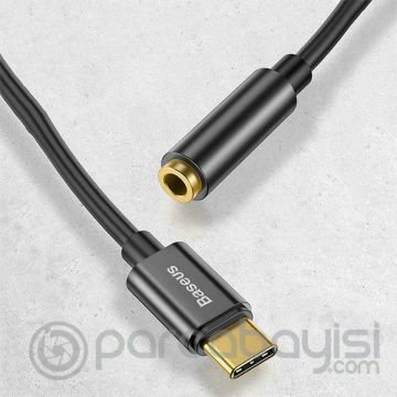 Baseus L54 Usb C AUX kulaklık Adaptörü Usb C 3.5 jack ses kablosu