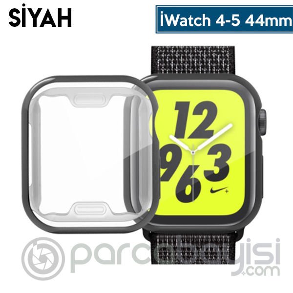 Ally Apple İWatch 6-5-4 44mm 360 Koruma Ultra Slim Silikon Kılıf