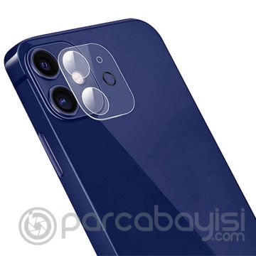 iPhone 12 6.1 Hat-Prince 9H 3D Full Tempered Cam Kamera Koruyucu
