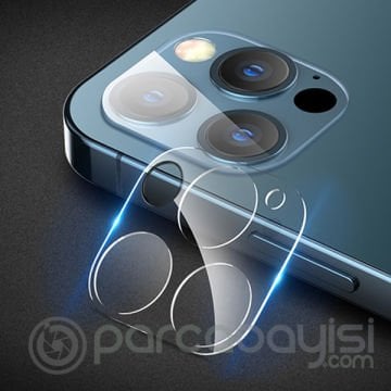 iPhone 12 Pro 6.1 Hat-Prince 9H 3D Full Tempered Cam Kamera Koruyucu