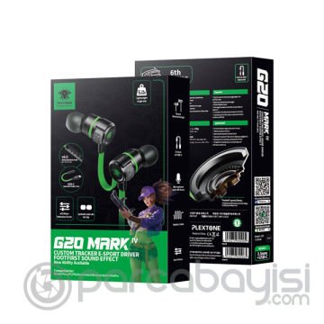 Plextone G20 MARK IV Gaming 3.5mm Kulak İçi Mikrofonlu Oyuncu Kulaklığı-Type-C Dönüştürme Aparatlı