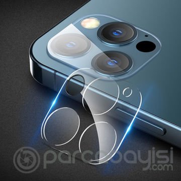 iPhone 12 Pro Max 6.7 Hat-Prince 9H 3D Full Tempered Cam Kamera Koruyucu