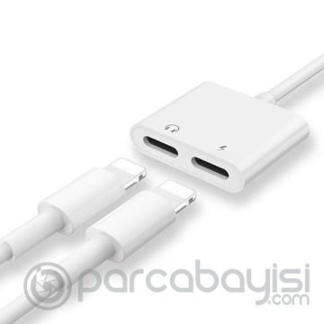 ALLY MH-86Y Plus İPhone 12-11-XS-XR -8-7 Çift Giriş Dijital Ses Adaptörü