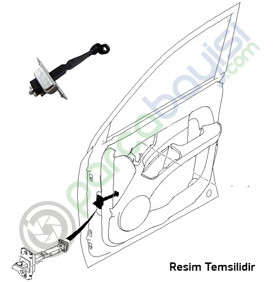 Kia Stonic Ön Kapı Gergi Sol Orjinal | 79380H8001