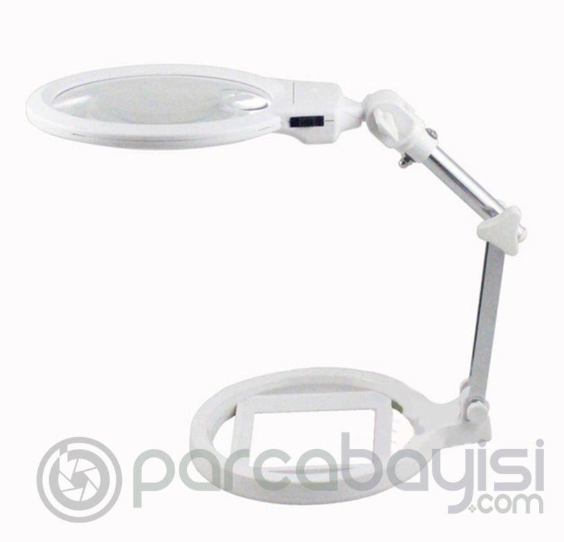 Ally Mg3b-1a 2x 6x Çok Fonksiyonlu Standlı Led Işıklı Büyüteç