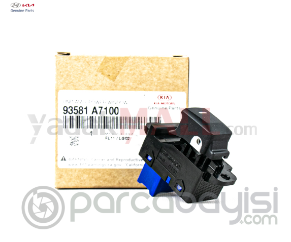 Kia Cerato Otomatik Cam Arka Düğme R/L Orjinal | 93581A7100