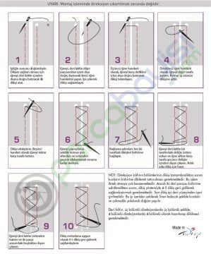 Citroen C5 2008-17 Araca Özel Dikişli Deri Direksiyon Kılıfı