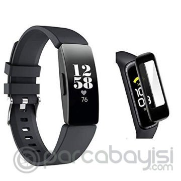 Fitbit Inspire 2 3D kavisli PC+PMMA Full Ekran Koruyucu