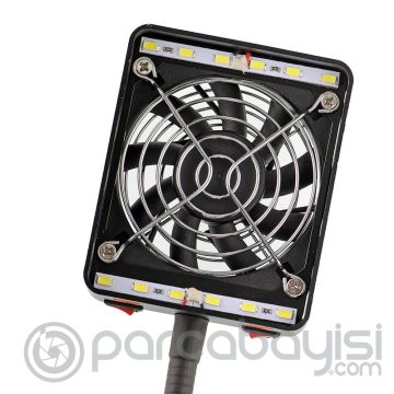 Ally M1 Çalışma Masası Led Soğutucu Işıklı Fan
