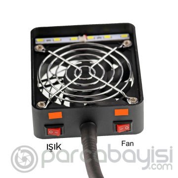 Ally M1 Çalışma Masası Led Soğutucu Işıklı Fan