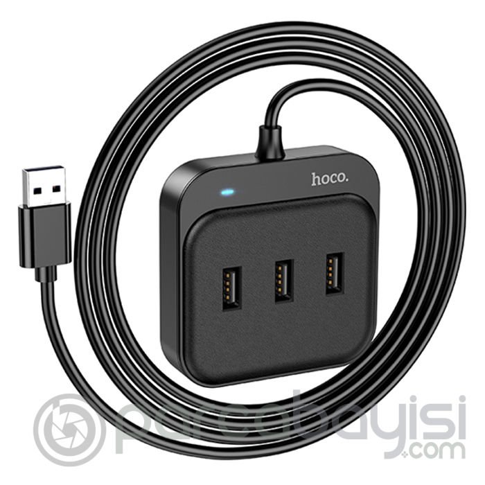 Hoco HB31 Easy 4in1 USB to 4x USB2.0 HUB Çevirici Dönüştürücü Adaptör 1.2m