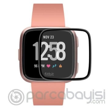 Fitbit Versa 3 - Fitbit Sense 3D kavisli PC+PMMA Ekran Koruyucu