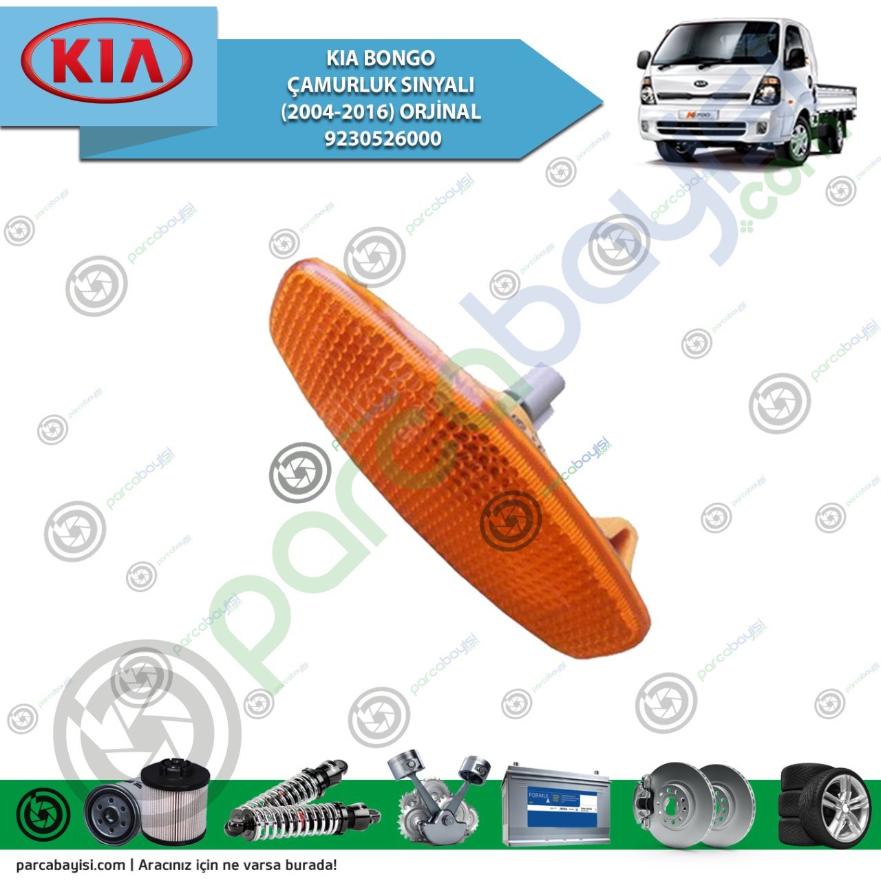 Kia Bongo Çamurluk Sınyalı (2004-2016) Orjinal | 9230526000