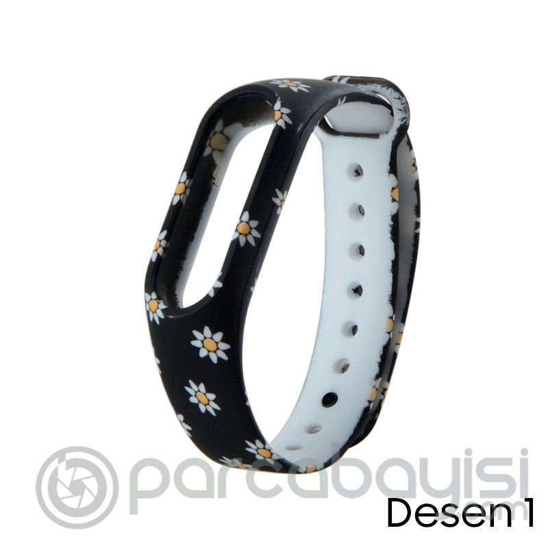 Xiaomi Mi Band 2 Akıllı Bileklik Kordonu Desenli