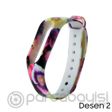 Xiaomi Mi Band 2 Akıllı Bileklik Kordonu Desenli