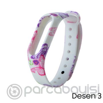 Xiaomi Mi Band 2 Akıllı Bileklik Kordonu Desenli