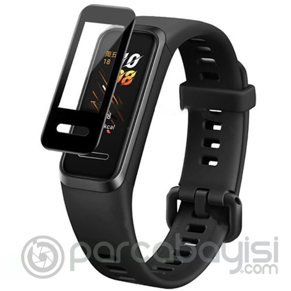 Huawei Band 4 Pro- 3 Pro 3D kavisli PC+PMMA Ekran Koruyucu