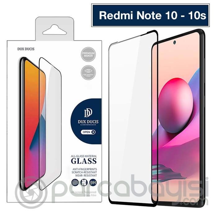 Dux Ducis Full Kaplama Redmi Note 10, Note 10S Cam Ekran Koruyucu