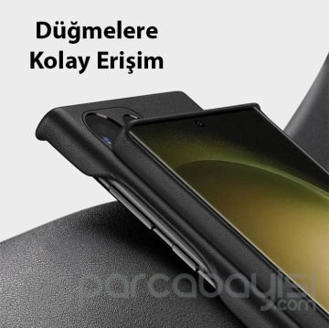 Dux Ducis SM Galaxy S23 Ultra Grit Series PU Premium Kılıf