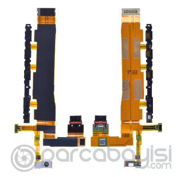 Sony Xperia Z3+ Plus  Z4 3g Versiyon Yan Ses Şarj Soket Film