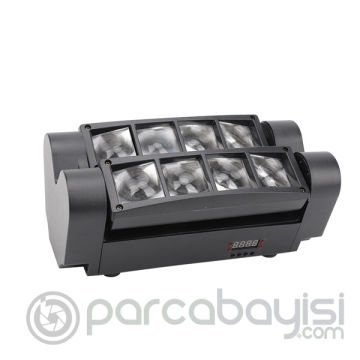 Ally 8x3W RGBW Led Mini Spider Light Hareketli Led Eğlence Disko Işığı