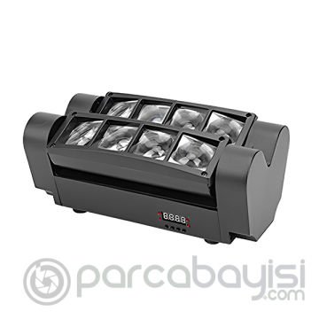 Ally 8x3W RGBW Led Mini Spider Light Hareketli Led Eğlence Disko Işığı