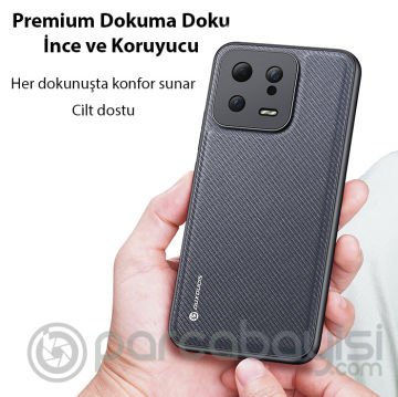 Dux Ducis Xiaomi 13 Fino Serisi Premium Dokuma Silikon Kılıf