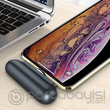 KUULAA 2600mAh Manyetik Power Bank İPhone+Type C Mikro Manyetik Kablo