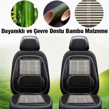Ralf Universal Bambu Araba Nefes Alabilen Koltuk Bel Minderi