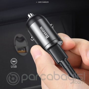 Baseus Tiny Star Mini Quick Şarj USB Port 30W Hızlı Araç Şarj Cihazı