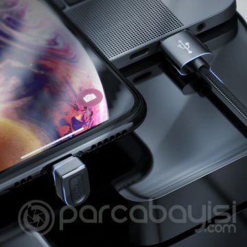 KUULAA U-shape Mobile Game İPhone Oyuncu Şarj Kablosu 1Metre