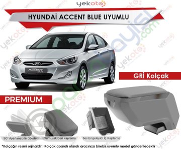 Hyundai Accent Blue Uyumlu Gri Kolçak Kol Dayama Ultra Kaliteli