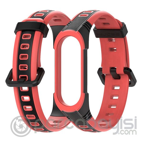 Mijobs Xiaomi Mi Band 5-4 Çift Renk Kayış Kordon