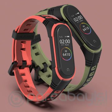 Mijobs Xiaomi Mi Band 5-4 Çift Renk Kayış Kordon